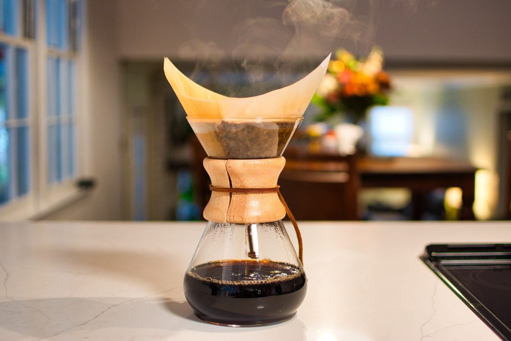Chemex Kaffeezubereitung Schritt für Schritt