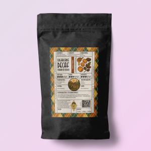 Produktfoto des „Sugarcane Decaf – Mauricio Osorio“ – entkoffeinierter Spezialitätenkaffee aus Kolumbien, Finca Samaria, mit Noten von Honig, Karamell und Milchschokolade